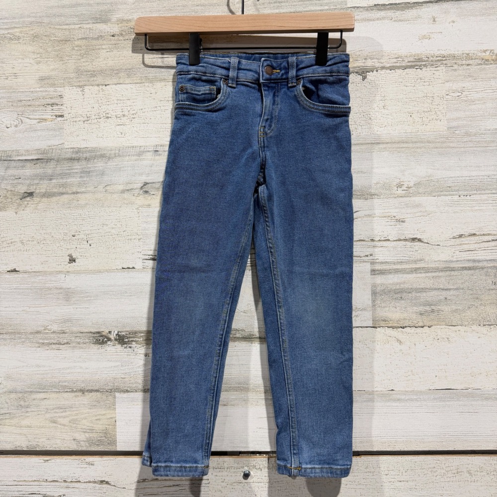 Joe Fresh Carpenter Jeans Kids 6 Blue Cotton Stretch Denim Workwear Utility